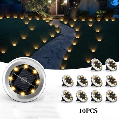 📢📢50 % de réduction ⏰💧☀️ Luminaire encastré solaire étanche pour l'extérieur – Lot de 2