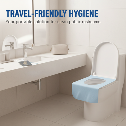🚽💧 PROMO -50% ! Lot de Housses de Toilettes Jetables – Imperméable, Adhésif Antidérapant & Emballage Individuel