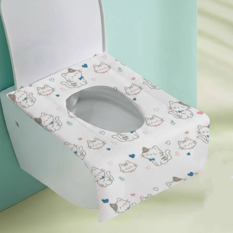 🚽💧 PROMO -50% ! Lot de Housses de Toilettes Jetables – Imperméable, Adhésif Antidérapant & Emballage Individuel