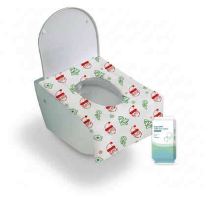 🚽💧 PROMO -50% ! Lot de Housses de Toilettes Jetables – Imperméable, Adhésif Antidérapant & Emballage Individuel
