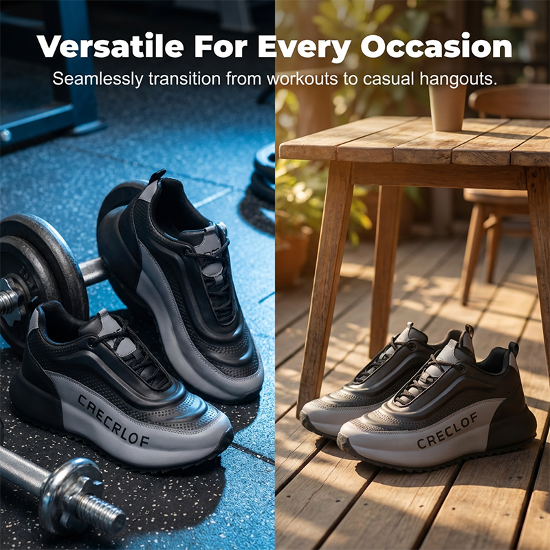 👟🔥 PROMO -50% ! Chaussures Homme à Semelle Épaisse – Design Tendance, Antidérapantes & Durable (Beige-Bleu/Blanc/Noir-Gris)