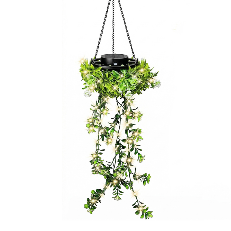 🌿☀️ -50%！Lampe solaire suspendue effet herbe – Lumière chaude et tamisée, ambiance féerique pour le jardin, la terrasse ou le balcon, sans fil ni pile 🍃🏡