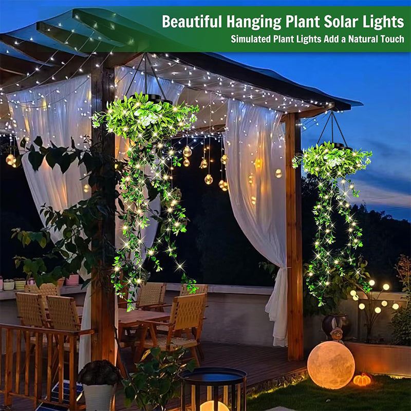 🌿☀️ -50%！Lampe solaire suspendue effet herbe – Lumière chaude et tamisée, ambiance féerique pour le jardin, la terrasse ou le balcon, sans fil ni pile 🍃🏡