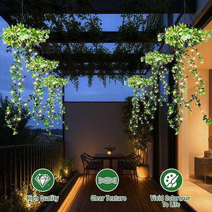 🌿☀️ -50%！Lampe solaire suspendue effet herbe – Lumière chaude et tamisée, ambiance féerique pour le jardin, la terrasse ou le balcon, sans fil ni pile 🍃🏡