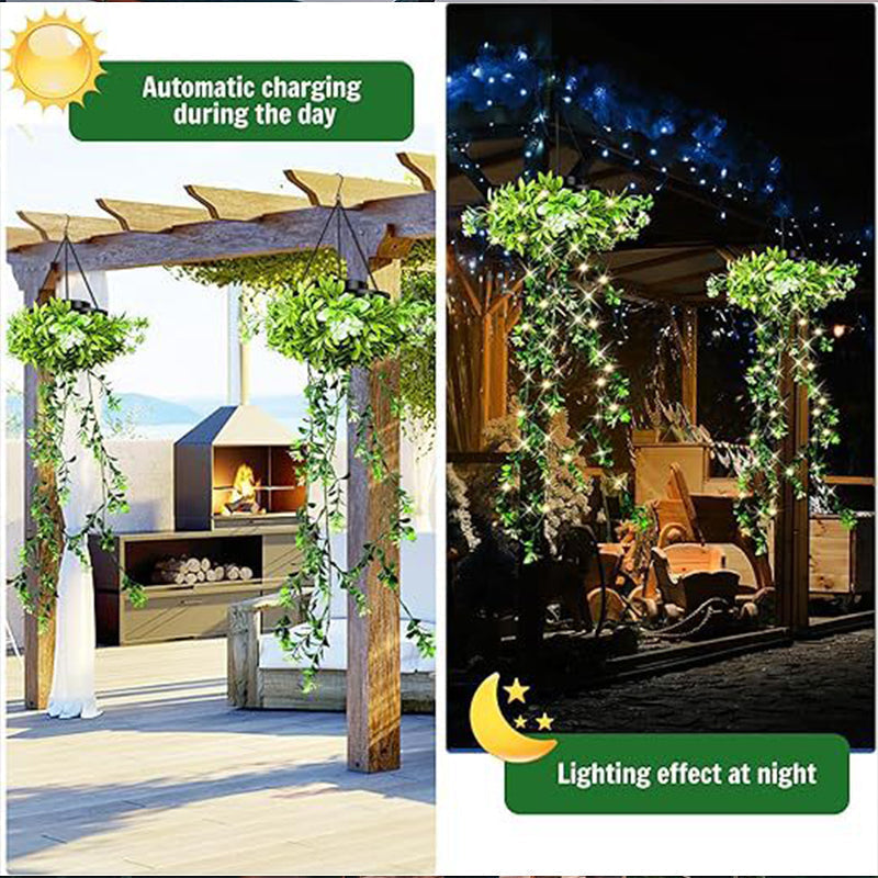 🌿☀️ -50%！Lampe solaire suspendue effet herbe – Lumière chaude et tamisée, ambiance féerique pour le jardin, la terrasse ou le balcon, sans fil ni pile 🍃🏡