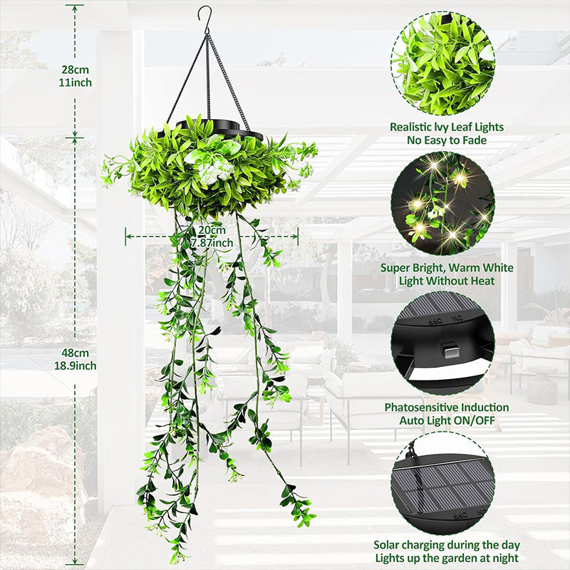 🌿☀️ -50%！Lampe solaire suspendue effet herbe – Lumière chaude et tamisée, ambiance féerique pour le jardin, la terrasse ou le balcon, sans fil ni pile 🍃🏡