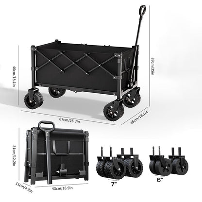 💯Chariot pliable à roues