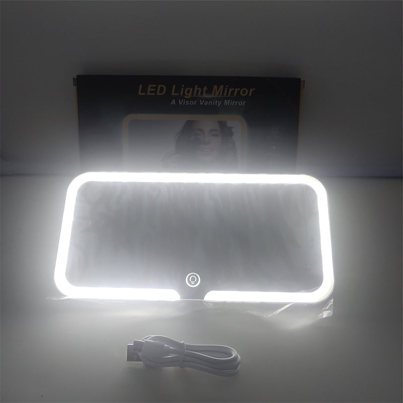 🚗 50% DE RÉDUCTION! 💄 Miroir de Maquillage LED pour Pare-Soleil de Voiture – Éclairage Naturel, Clip Pratique & Idéal Pour Les Déplacements 🛠️