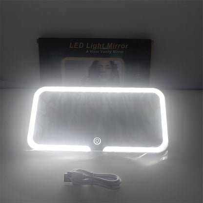 🚗 50% DE RÉDUCTION! 💄 Miroir de Maquillage LED pour Pare-Soleil de Voiture – Éclairage Naturel, Clip Pratique & Idéal Pour Les Déplacements 🛠️