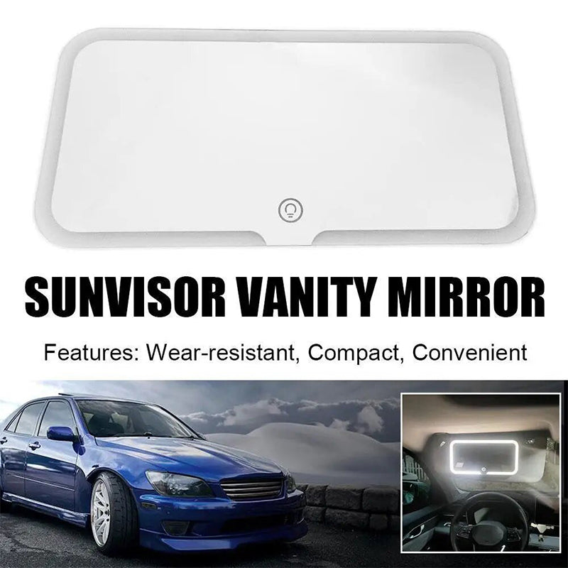 🚗 50% DE RÉDUCTION! 💄 Miroir de Maquillage LED pour Pare-Soleil de Voiture – Éclairage Naturel, Clip Pratique & Idéal Pour Les Déplacements 🛠️