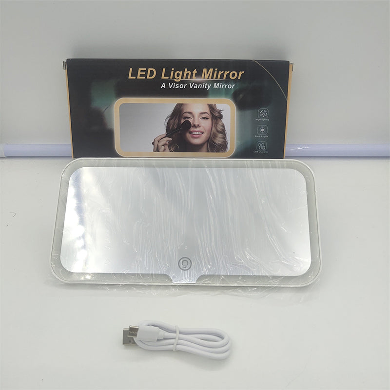 🚗 50% DE RÉDUCTION! 💄 Miroir de Maquillage LED pour Pare-Soleil de Voiture – Éclairage Naturel, Clip Pratique & Idéal Pour Les Déplacements 🛠️