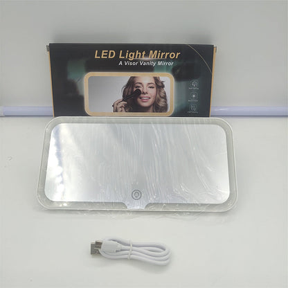 🚗 50% DE RÉDUCTION! 💄 Miroir de Maquillage LED pour Pare-Soleil de Voiture – Éclairage Naturel, Clip Pratique & Idéal Pour Les Déplacements 🛠️