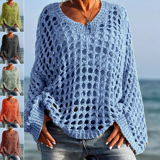 👚 50% DE RÉDUCTION! 🌸 Haut Décontracté Unie en Crochet pour Femme – Design Léger, Confortable & Parfait Pour Les Journées Ensoleillées ☀️