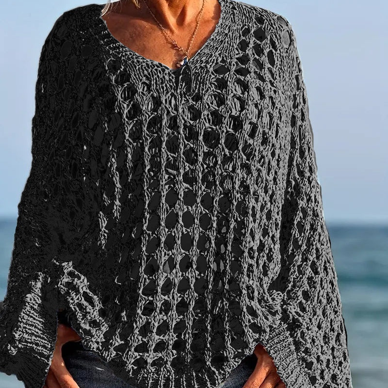 👚 50% DE RÉDUCTION! 🌸 Haut Décontracté Unie en Crochet pour Femme – Design Léger, Confortable & Parfait Pour Les Journées Ensoleillées ☀️