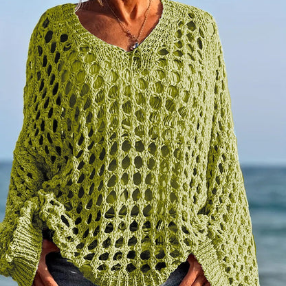👚 50% DE RÉDUCTION! 🌸 Haut Décontracté Unie en Crochet pour Femme – Design Léger, Confortable & Parfait Pour Les Journées Ensoleillées ☀️