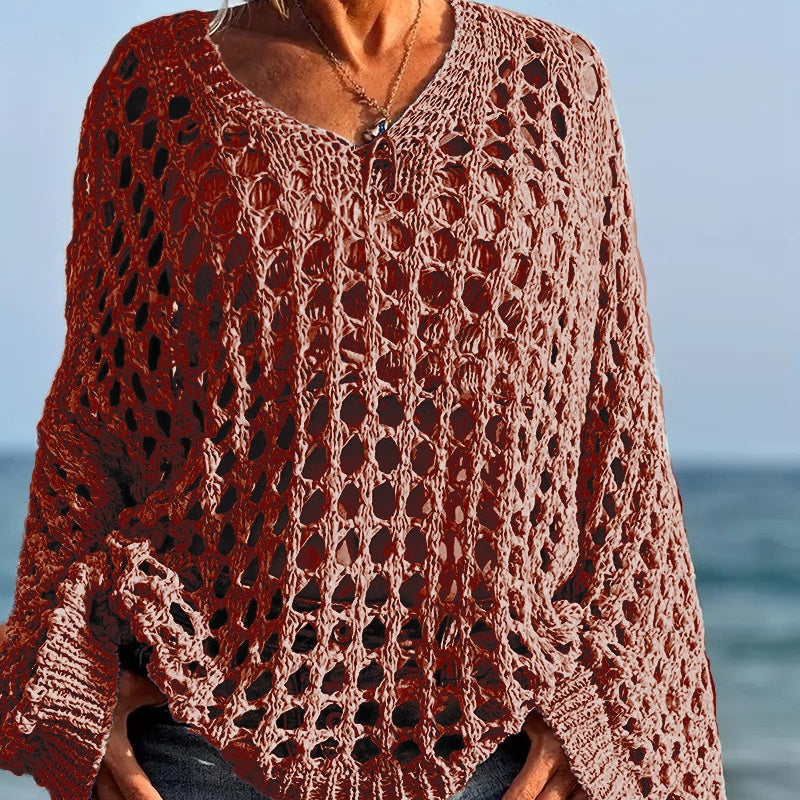 👚 50% DE RÉDUCTION! 🌸 Haut Décontracté Unie en Crochet pour Femme – Design Léger, Confortable & Parfait Pour Les Journées Ensoleillées ☀️