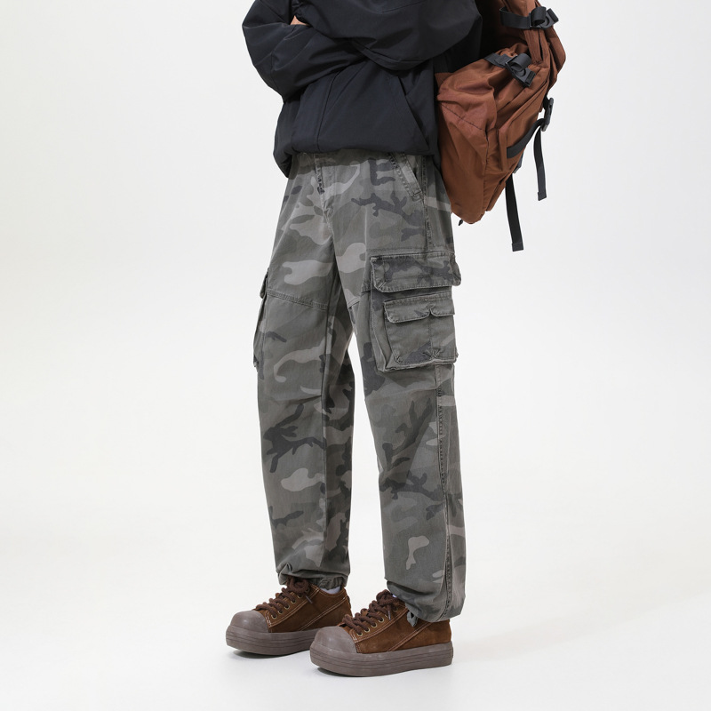 Pantalon cargo camouflage coupe ample pour homme