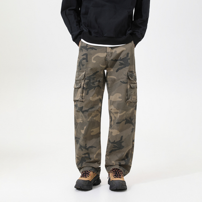 Pantalon cargo camouflage coupe ample pour homme