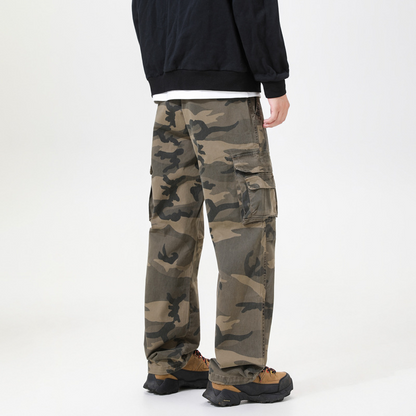 Pantalon cargo camouflage coupe ample pour homme