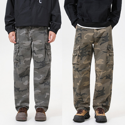 Pantalon cargo camouflage coupe ample pour homme