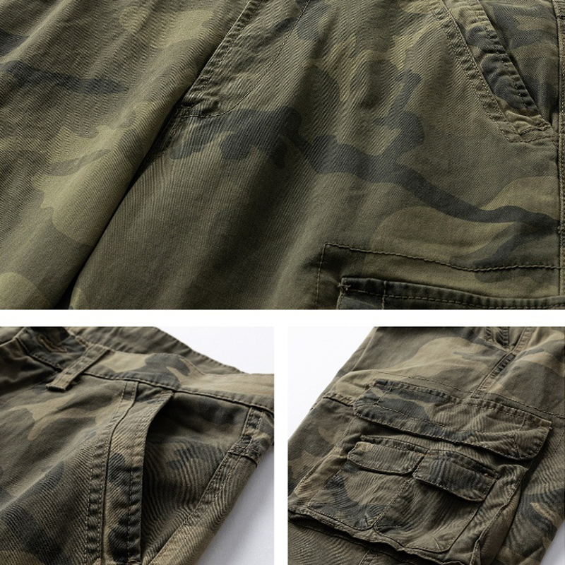Pantalon cargo camouflage coupe ample pour homme