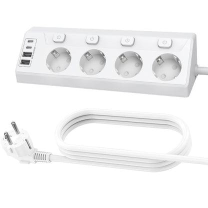 ✨50 % de réduction + livraison gratuite 🔥 Multiprise à 4 prises avec interrupteurs individuels et ports USB