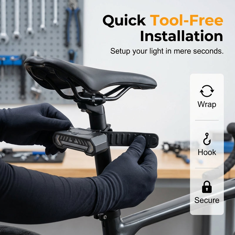 🚴 50% DE RÉDUCTION LIMITÉE ! Clignotant Vélo Sans Fil Rechargeable – Visibilité Max, Télécommande & Étanche pour Plus de Sécurité 💡