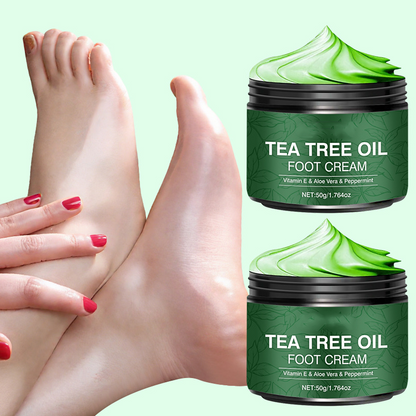 💎Promotion de 50 % sur les nouveautés 2026 —✨Crème hydratante apaisante pour les pieds à l'aloe vera et à l'arbre à thé