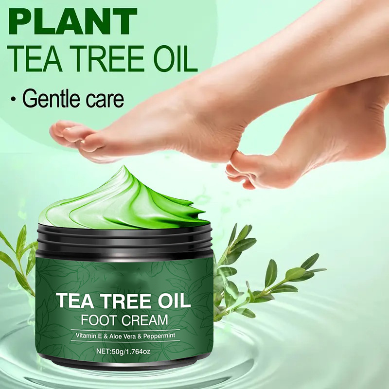 💎Promotion de 50 % sur les nouveautés 2026 —✨Crème hydratante apaisante pour les pieds à l'aloe vera et à l'arbre à thé