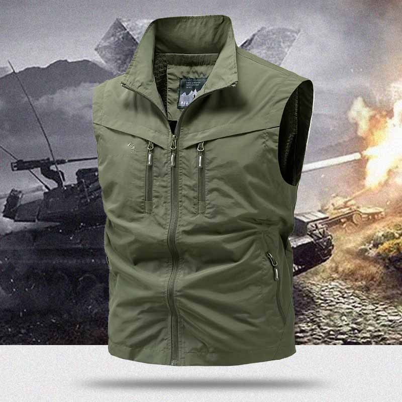 📢📢50% DE RÉDUCTION !!!⏰Gilet utilitaire à multiples poches pour homme, pour l'extérieur