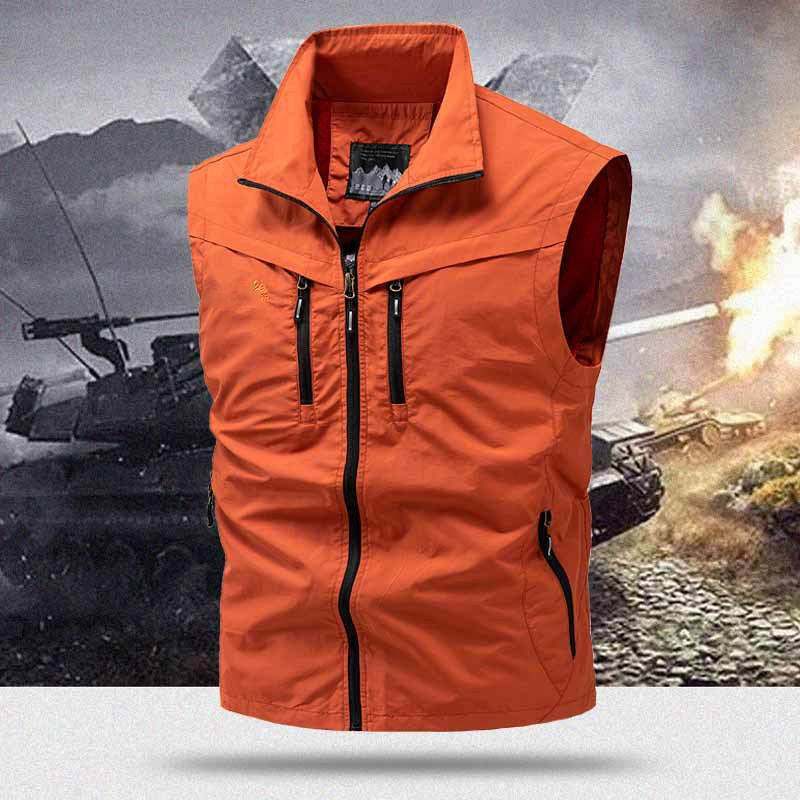 📢📢50% DE RÉDUCTION !!!⏰Gilet utilitaire à multiples poches pour homme, pour l'extérieur