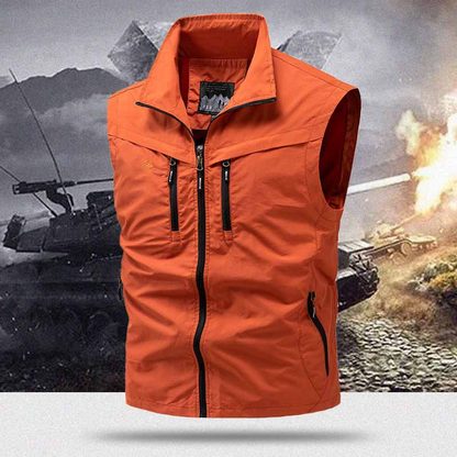 📢📢50% DE RÉDUCTION !!!⏰Gilet utilitaire à multiples poches pour homme, pour l'extérieur