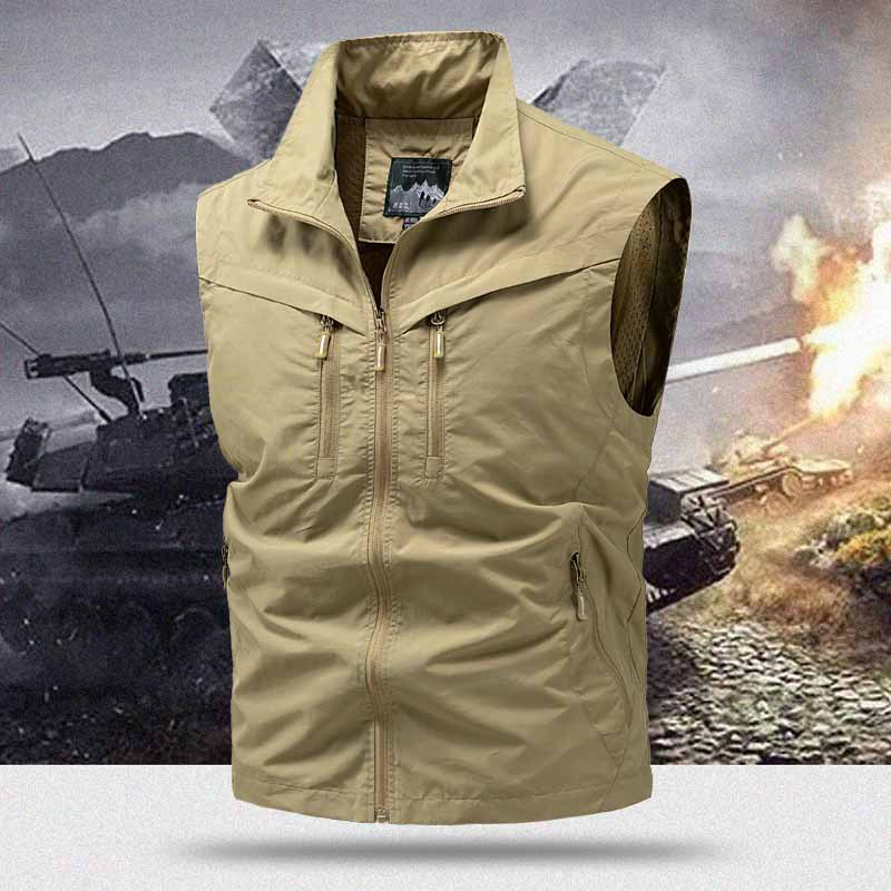 📢📢50% DE RÉDUCTION !!!⏰Gilet utilitaire à multiples poches pour homme, pour l'extérieur