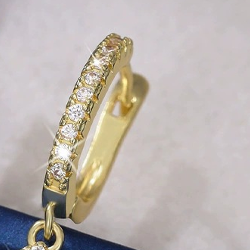 📢📢50 % DE RÉDUCTION !!!⏰ Boucles d'oreilles créoles pendantes élégantes en forme de goutte
