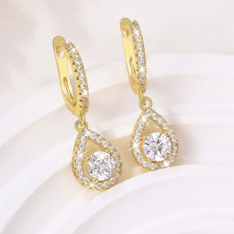📢📢50 % DE RÉDUCTION !!!⏰ Boucles d'oreilles créoles pendantes élégantes en forme de goutte