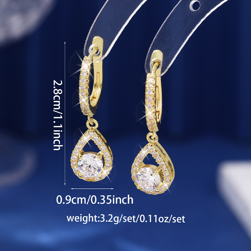 📢📢50 % DE RÉDUCTION !!!⏰ Boucles d'oreilles créoles pendantes élégantes en forme de goutte