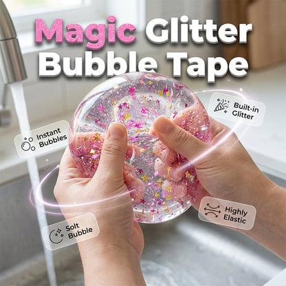 🧵 50% RABATT! ✨ Starkes Wasserdichtes Doppelseitiges Glitzerklebeband – Hochklebrig, Vielseitig & Perfekt Für Bastelarbeiten & Dekoration 🎨