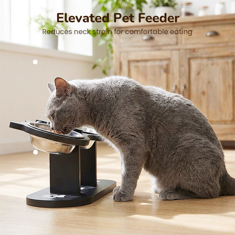 🎁Nouveauté : 50 % de réduction🐾 Mangeoire surélevée antidérapante à 3 bols pour animaux de compagnie ! 🍲🐶🐱