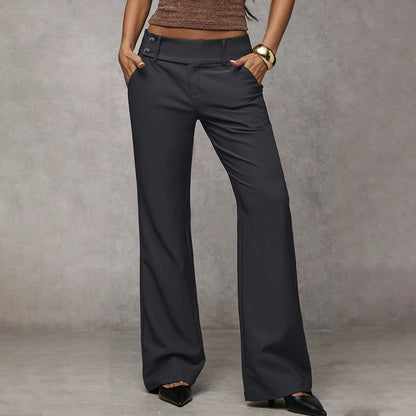 🌺 50 % DE RÉDUCTION 💐 Pantalon de costume évasé élégant pour femme