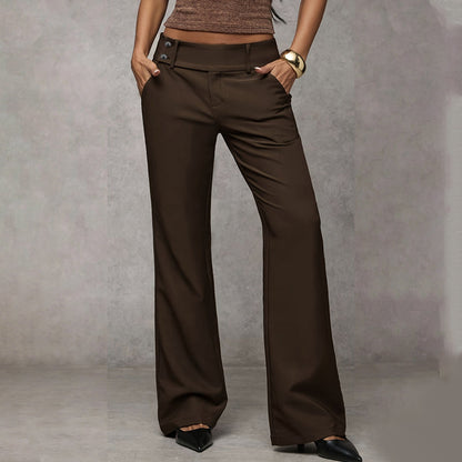 🌺 50 % DE RÉDUCTION 💐 Pantalon de costume évasé élégant pour femme