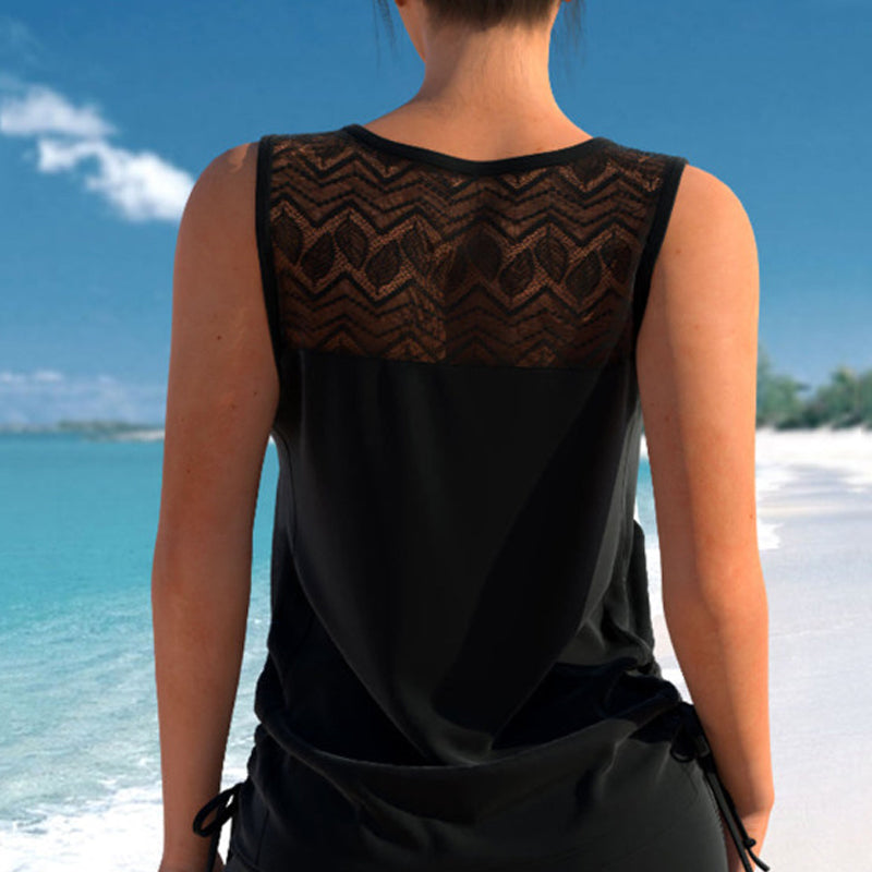 🏊‍♀️ Ensemble tankini deux pièces imprimé pour femme