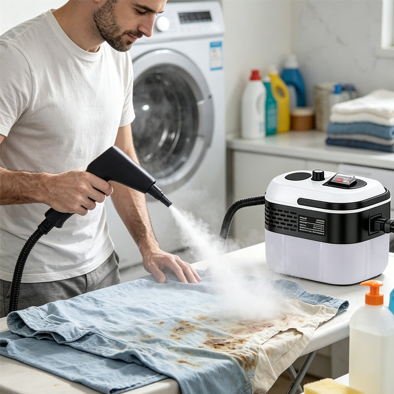 🧼 50 % DE RÉDUCTION EN CE MOMENT ! 💨 Nettoyeur vapeur haute pression réglable – Chauffage en 15 secondes, sans produits chimiques et nettoyage en profondeur pour la maison et la voiture 🏠