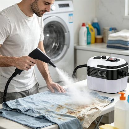 🧼 50 % DE RÉDUCTION EN CE MOMENT ! 💨 Nettoyeur vapeur haute pression réglable – Chauffage en 15 secondes, sans produits chimiques et nettoyage en profondeur pour la maison et la voiture 🏠