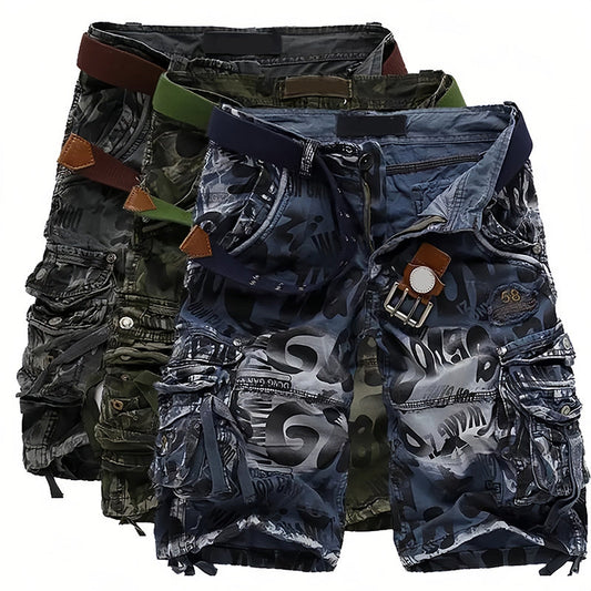 👖 PROMO FLASH : -50% ! 🔥 Short Cargo Homme Classique – Tissu Résistant, Multiples Poches & Fermeture Éclair Fluide 💪