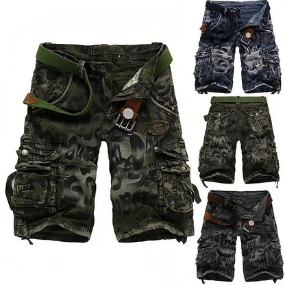 👖 PROMO FLASH : -50% ! 🔥 Short Cargo Homme Classique – Tissu Résistant, Multiples Poches & Fermeture Éclair Fluide 💪