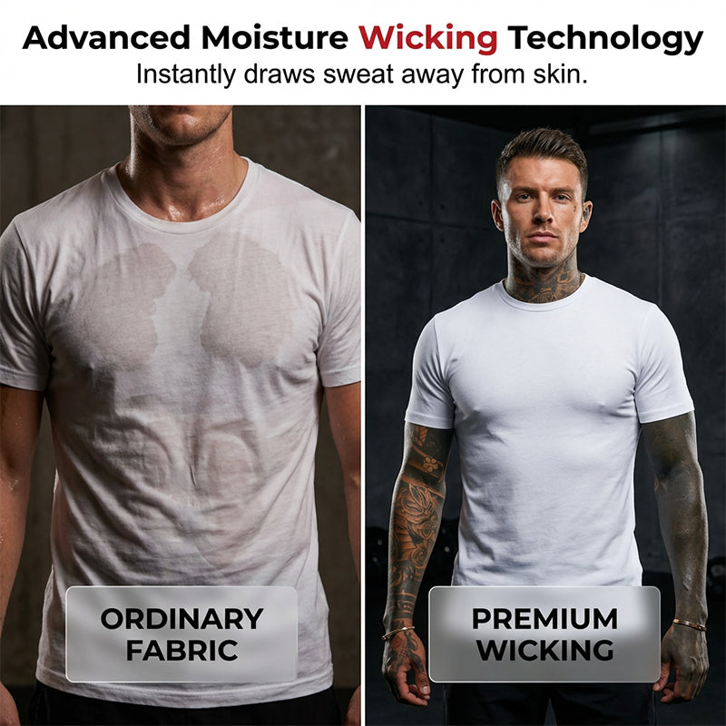 👕🔥 50 % DE RÉDUCTION – T-shirt homme coupe slim col rond | Coton doux, indispensable au quotidien, idéal à superposer ✨