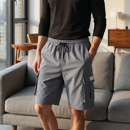 ✨🩳50 % de réduction + livraison gratuite🔥Short cargo décontracté pour homme à taille élastiquée