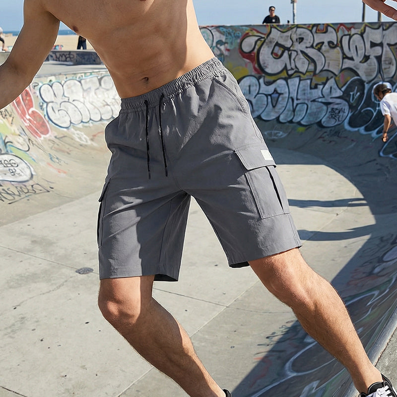 ✨🩳50 % de réduction + livraison gratuite🔥Short cargo décontracté pour homme à taille élastiquée