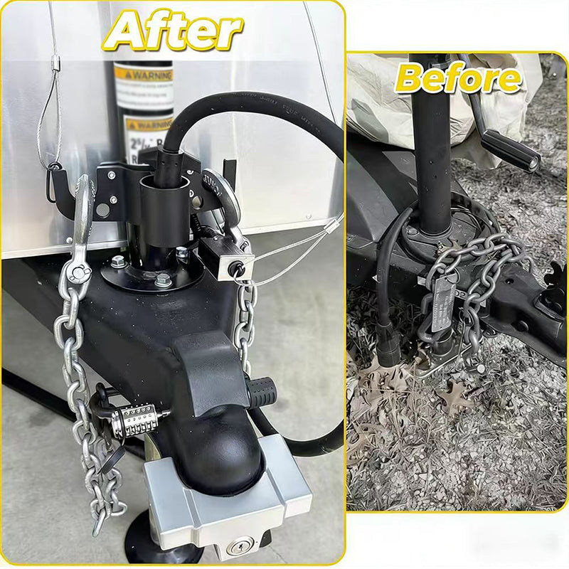 🔗⚡ 50% OFF – Aluminum Trailer Towing Chain Organizer Mount | Heavy-Duty, Rustproof, Keeps Chains Tangle-Free, Easy Install 🚛🔧