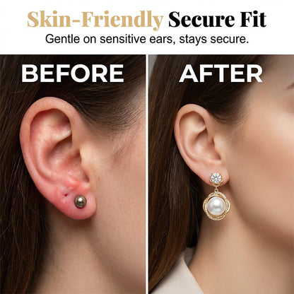 ✨   Boucles d'oreilles goutte avec perles et cristaux en forme de spirale élégante